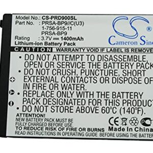 NUBODI Replacement for Battery Sony 1-756-915-11, PRSA-BP9, PRSA-BP9//C(U3) Portable Reader PRS-900, Portable Reader PRS-900BC, PRS-900, PRS-900BC, Ready Daily Edition