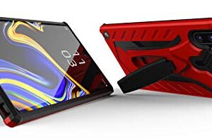 Kitoo Defender Designed for Samsung Galaxy Note 10 Plus Eco-Friendly Case with Kickstand, Military Grade Shockproof 12ft. Drop Tested - Red