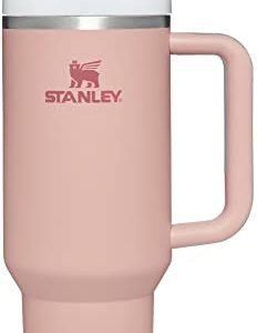 Stanley Quencher H2.0 FlowState Stainless Steel Vacuum Insulated Tumbler with Lid and Straw for Water, Iced Tea or Coffee, Smoothie and More, Pink Dusk, 40 oz