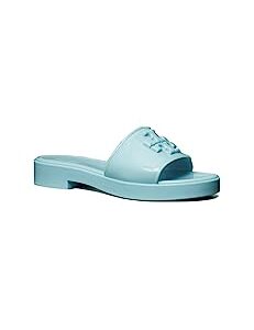 Tory Burch Women's Tory Island Blue Eleanor Jelly Healed Slides Shoes (us_footwear_size_system, adult, women, numeric, medium, numeric_9)