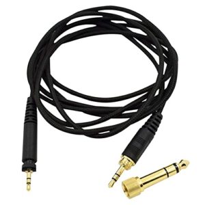 V-MOTA Replacement Stereo Audio Aux Cable with 6.35mm Adapter Extension Cord for Philips SHP9000 SHP8900 Professional Studio Monitoring Reference DJ Headphones,6.2 Foot