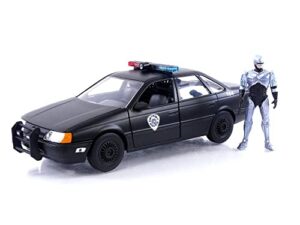 robocop 35th anniversary 1:24 ocp ford taurus die-cast car & 2.75" robocop figure, toys for kids and adults