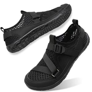 womens and mens water shoes breathable quick dry soft barefoot aqua socks for hiking swim beach surf yoga sport 9.5-10.5 women/7.5-8.5 men