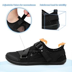 Womens and Mens Water Shoes Breathable Quick Dry Soft Barefoot Aqua Socks for Hiking Swim Beach Surf Yoga Sport 9.5-10.5 Women/7.5-8.5 Men