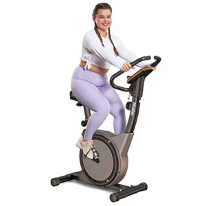 niceday upright exercise bike-magnetic resistance indoor cycling bike with app connectivity and performance monitor, 300 weight capacity black