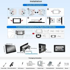 ATOTO F7WE 9 inch Double Din Car Stereo, Wireless CarPlay & Wireless Android Auto, Touchscreen Car Radio with Bluetooth, Mirror Link, HD LRV, GPS Navi, USB Video & Audio, Voice Control, F7G209WE