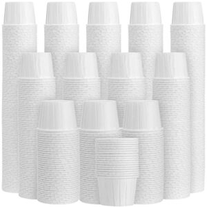 1200 pack paper medicine cups 1 oz pill cups disposable 2 oz treated paper souffle portion cups condiment cups small paper ketchup containers sample cups for tasting, pills, food dessert serving