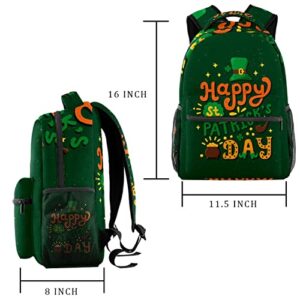 Travel Backpack,Carry On Backpack,happy st.patrick's day,Hiking Backpack Outdoor Sports Rucksack Casual Daypack