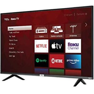 TCL 43-Inch Class 4K 2160p Ultra HD Smart LED TV HDR10 60Hz Refresh Rate Compatible with Alexa & Google Assistant 43S431 (Renewed)