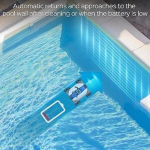 WYBOT 2023 Premium Cordless Robotic Pool Cleaner, Automatic Pool Vacuum with Powerful Suction, LED Indicator, Last 90 Mins, Self-Parking, Ideal for Above/In-Ground Flat Pools up to 40 Feet-Osprey 300