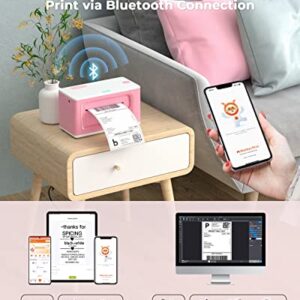 MUNBYN Bluetooth Thermal Label Printer 941B, Wireless 300DPI 4x6 Shipping Label Printers for Small Business, Support iOS, MAC, iPhone, Android, PC, Compatible with Ebay, Amazon, Shopify, Etsy, USPS