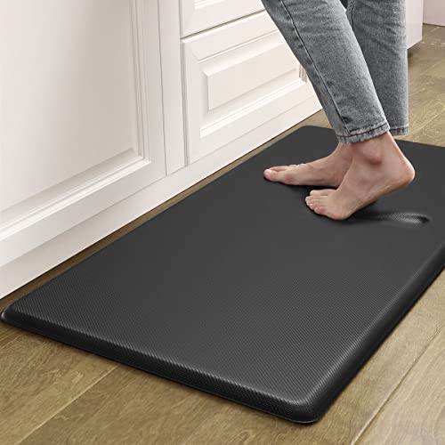 Artnice Cushion Kitchen Mat for Standing Desk Mat,Black Anti Fatigue Mats for Kitchen Floor,3/4 Inch Comfort Mat for Kitchen Floor, Waterproof Kitchen Mats for Floor,Work Place, Kitchen Sink(20"x39")