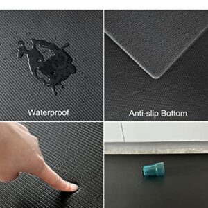 Artnice Cushion Kitchen Mat for Standing Desk Mat,Black Anti Fatigue Mats for Kitchen Floor,3/4 Inch Comfort Mat for Kitchen Floor, Waterproof Kitchen Mats for Floor,Work Place, Kitchen Sink(20"x39")