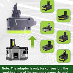 MAKBOS for Ryobi for Dyson V6 Battery Adapter,for Dyson V6 Series Vacuum Cleaner, Convert for Ryobi 18V Battery to Replace for Dyson V6 SV03 SV04 SV09 DC62 DC59 Animal Battery(only Adapter)