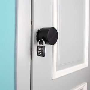 TEMEILI Door Handle Lock, Door Knob Lock Out Device,Cover to Disable The Doorknob/Faucet/Valve, Prevents Turning of Door Knob and Access to Keyhole, Prevents Operating The Knob (with Padlock)…