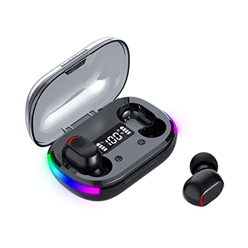 Lovskoo Wireless Earbuds, Bluetooth Earbuds 5.3 Waterproof Headphones with Finger Control, Immersive Premium Sound, Light Weight Wireless Earphones for Sleeping, in Ear Bluetooth with Mic