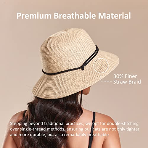 Joywant Womens Sun Hats Lanyard UPF 50+ Beach Hats for Women