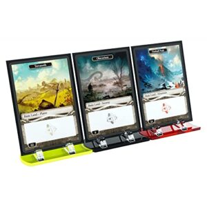 Gamegenic Card Stands | Set of 10 Card Stands | Use with Standard Size, Sleeved and Unsleeved Gaming Cards | Use in Gameplay and Display for TCG and LCG Cards | Multicolor Acrylic | Made by Gamegenic