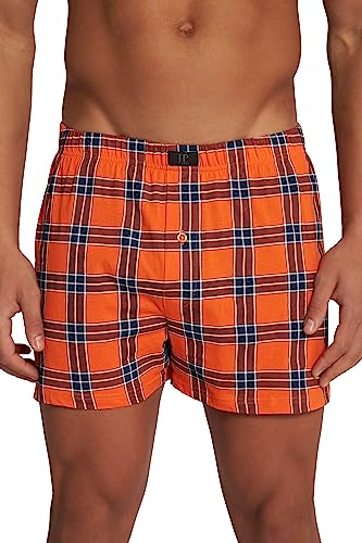 JP 1880 Menswear Big & Tall Plus Size L-8XL 2 Pack of Boxer Shorts orange X-Large 813060650