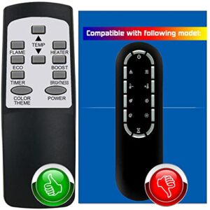 Replacement Remote Control for Dimplex Ignite XLF50-EU XLF74-EU XLF100-EU XLF60 XLF50 XLF74 3D Multi-Fire Ember Electric Firebox Fireplace