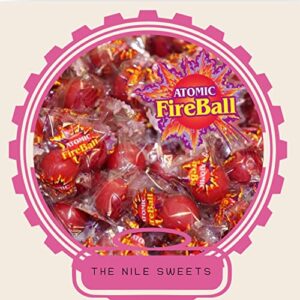 Atomic Fireball Jawbreakers Candy | Individually Wrapped Hot Atomic Fireball Jawbreaker Candies (2 POUNDS)
