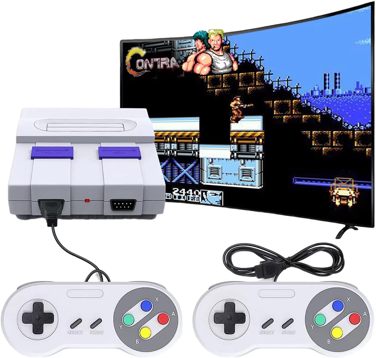 Super Retro Game Console Classic Mini HDMI System with Built in 821 Old School Video Games, Super Classic Edition System, Plug and Play