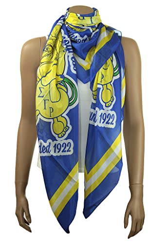 Divine Nine Depot Sigma Gamma Rho Faux Silk Square Scarf