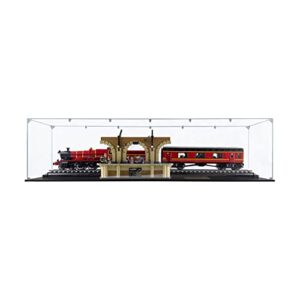 songlection acrylic display case compatible for lego harry potter express – collectors' edition #76405, dustproof display case (case only) (lego sets are not included)