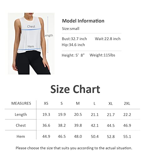 THE GYM PEOPLE Women's Open Cross Back Workout Tank Tops Loose Fit Sleeveless Yoga Running Shirts Bright Pink