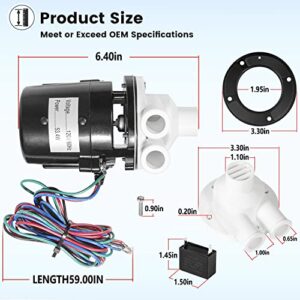 APTA92P10WD1 Water Pump Motor Assembly Fits for Hoshizaki Ice Machine Includes Capacitor Replacement for KM500MAH, KM630MAH, KM900MAH