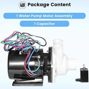 APTA92P10WD1 Water Pump Motor Assembly Fits for Hoshizaki Ice Machine Includes Capacitor Replacement for KM500MAH, KM630MAH, KM900MAH