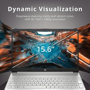 HP 2022 15.6" FHD Laptop, AMD Ryzen 5-5500U Processor, 16GB RAM, 512GB PCIe SSD, AMD Radeon Graphics, HD Webcam, Wi-fi, Bluetooth, Win 11, Silver, 32GB SnowBell USB Card