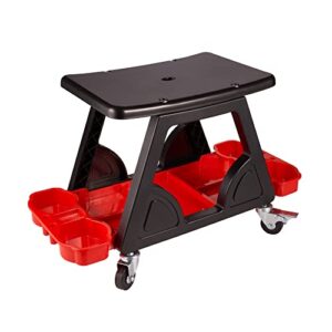 feng pai detailing seat - car heavy duty rolling seat and rolling garage stool, mechanics rolling stool, creeper seat for auto repair shop and work platform