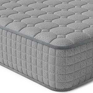 vesgantti 8 inch multilayer hybrid twin mattress - multiple sizes & styles available, ergonomic design with memory foam and pocket spring, medium firm feel, grey