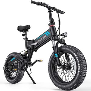 totguard electric bike,20" x4.0 fat tire electric bike for adults,500w 20mph foldable ebike,48v 10ah removable battery, snow beach mountain electric bicycle with dual shock absorber, shimano 7-speed