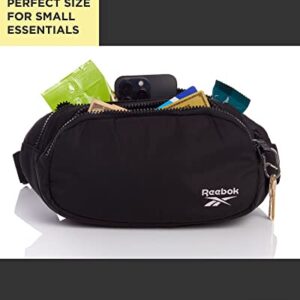 Reebok Women's Fanny Pack - Lightweight Waist Belt Bag - Crossbody Bag for Running, Hiking, Travel, Workouts, Black