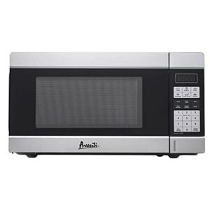 avanti 0.9 cu. ft. 900 watts microwave oven touch pad, 10 power level, 6 one-touch, speed defrost setting, cook/defrost by weight, digital clock/timer, child safety lock, in stainless steel (mt91k3s)