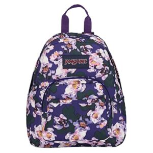 jansport half pint mini backpack - purple petals