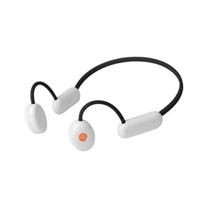 wgp kids headphones, bluetooth 5.3 wireless air conduction open ear headphones with microphone, ipx4 waterproof, 12h playtime headset for ipad tablet home school (black)