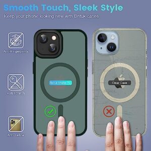 LANDEE Magnetic for iPhone 13 Mini Case Mag Safe Case Wireless Charging Cover Matte Matte Green