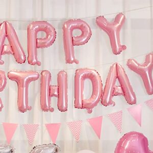 30th birthday decorations for women 30 happy birthday balloons letters pink balloon banner party Supplies for girls