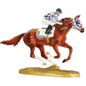 breyer horses secretariat 50th anniversary figurine | limited edition | horse toy model | 5" x 3.5" | 1:32 scale | model #97450