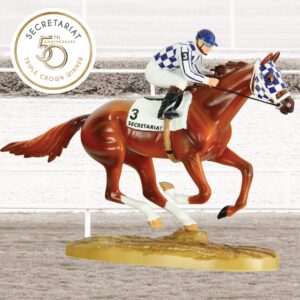 Breyer Horses Secretariat 50th Anniversary Figurine | Limited Edition | Horse Toy Model | 5" x 3.5" | 1:32 Scale | Model #97450