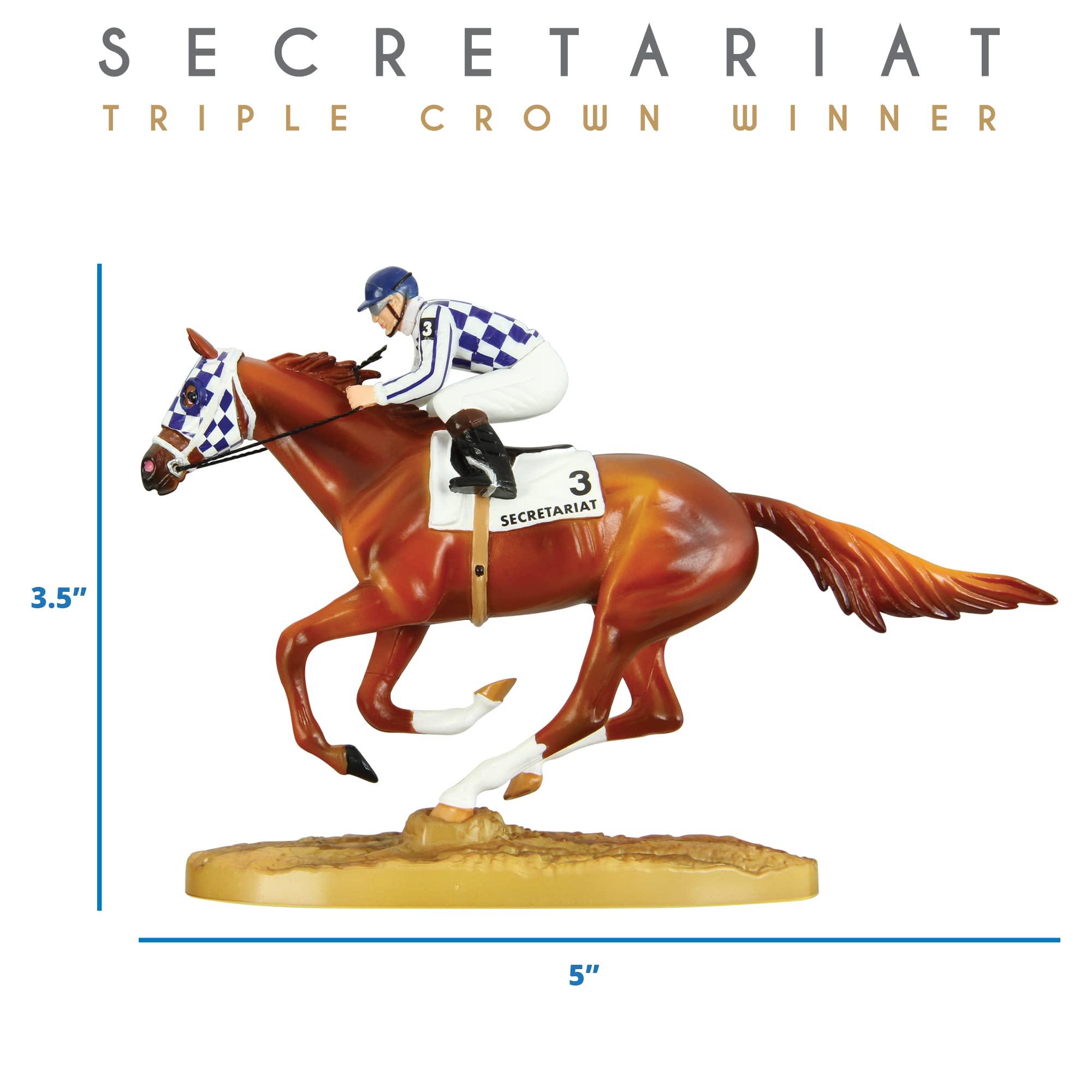 Breyer Horses Secretariat 50th Anniversary Figurine | Limited Edition | Horse Toy Model | 5" x 3.5" | 1:32 Scale | Model #97450