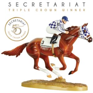 Breyer Horses Secretariat 50th Anniversary Figurine | Limited Edition | Horse Toy Model | 5" x 3.5" | 1:32 Scale | Model #97450