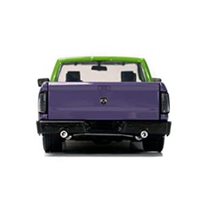 Marvel 1:24 Dodge Ram 1500 Die-Cast Car & 2.75" Incredible Hulk Figure, Toys for Kids and Adults