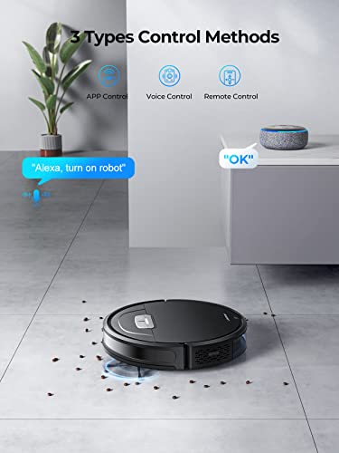 Laresar Robot Vacuums and Mop Combo, Max 4500Pa Suction, Evol 3 Robotic Vacuum Cleaner with Auto Carpet Boost, Self-Charging, App&Remote&Voice Control, Super-Slim, Ideal for Pet Hair and Carpets