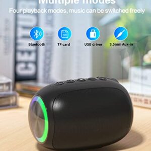 MEGUO Bluetooth Speakers, A66 Wireless Speakers,5W Portable Wireless Speakers with Clear Sound,Multi Playing Modes, Compatible with Cellphone, PC for Home or Outdoors