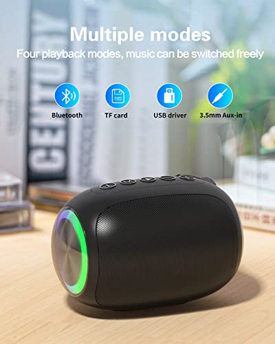 MEGUO Bluetooth Speakers, A66 Wireless Speakers,5W Portable Wireless Speakers with Clear Sound,Multi Playing Modes, Compatible with Cellphone, PC for Home or Outdoors