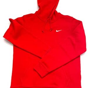 Nike 826433-010 Men Black Pull-Over Hoodie (as1, alpha, x_l, regular, regular, University Red/White)